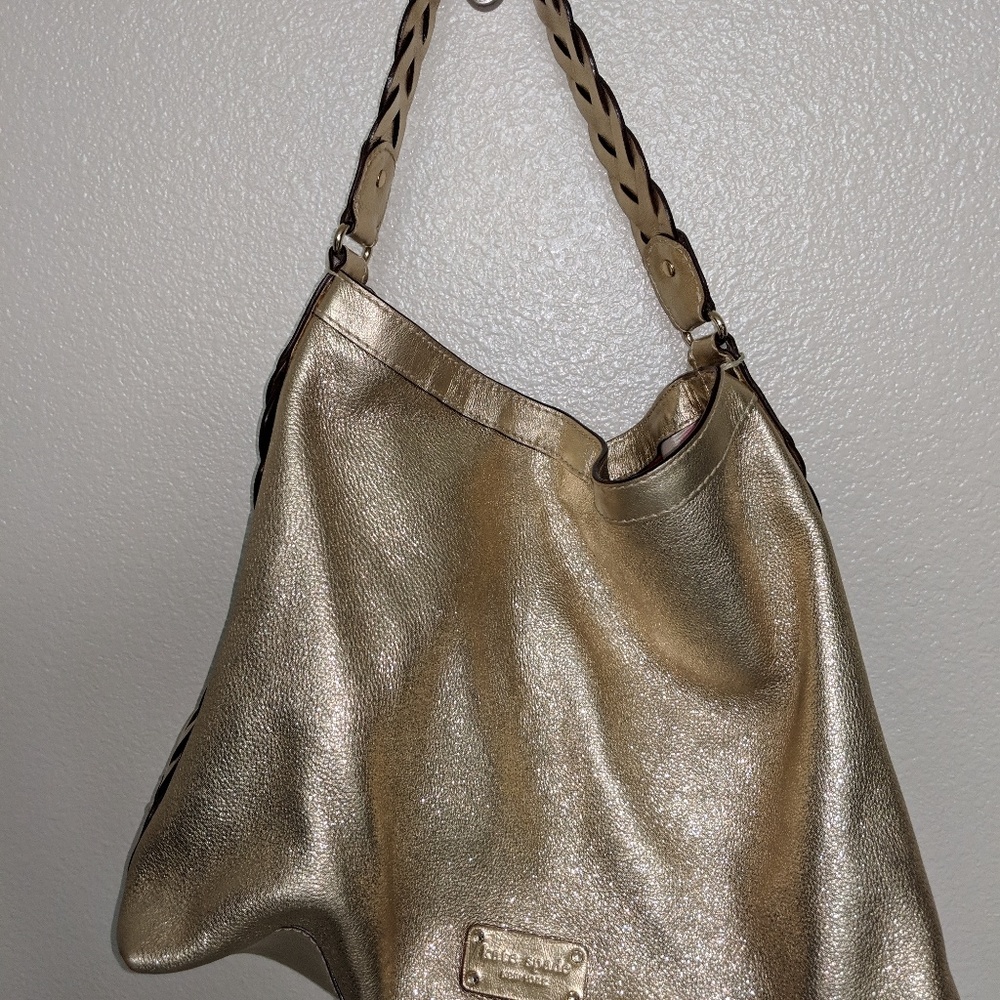 Kate Spade Gold bucket bag